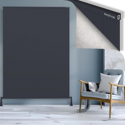 Radiva - RIO Dekoratif Alüminyum Radyatör 2000x1804 Koyu Antrasit