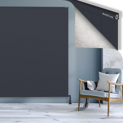 Radiva - RIO Dekoratif Alüminyum Radyatör 2000x2904 Koyu Antrasit - 400