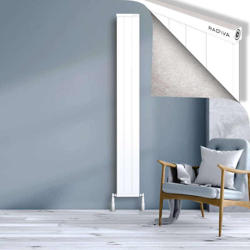 RIO Dekoratif Alüminyum Radyatör 2000x304 Beyaz - 2RIO20000304B1TS