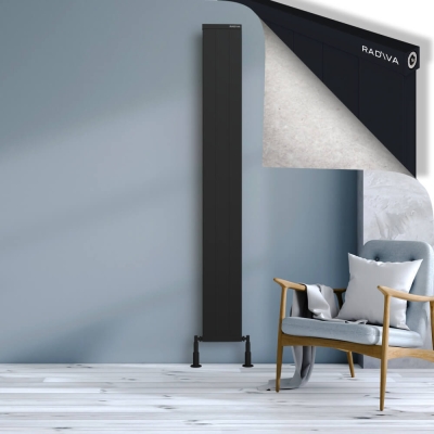 Radiva - RIO Dekoratif Alüminyum Radyatör 2000x304 Siyah (1)