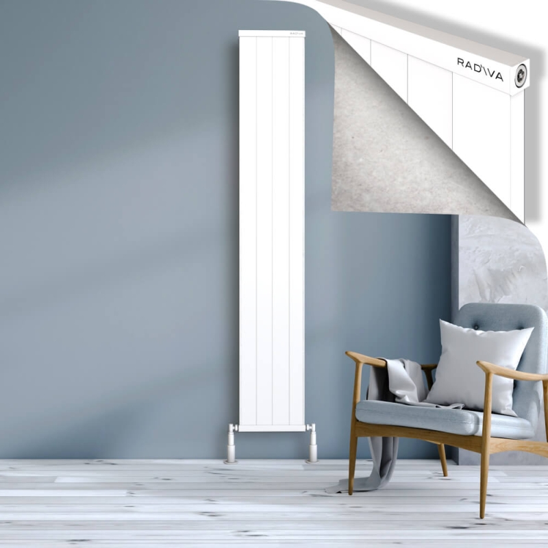 RIO Dekoratif Alüminyum Radyatör 2000x404 Beyaz - 2RIO20000404B1TS