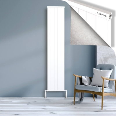 Radiva - RIO Dekoratif Alüminyum Radyatör 2000x504 Beyaz