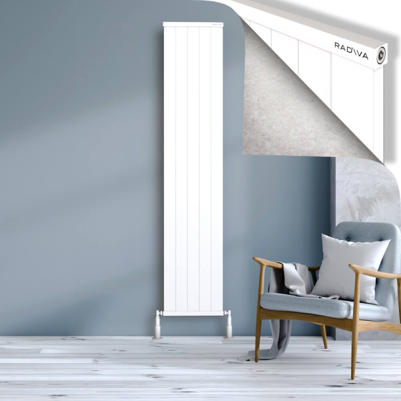 RIO Dekoratif Alüminyum Radyatör 2000x504 Beyaz - 2RIO20000504B1TS