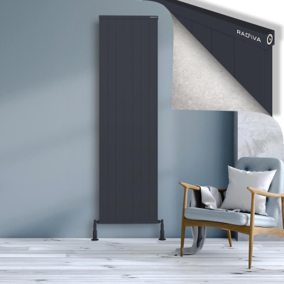 Radiva - RIO Dekoratif Alüminyum Radyatör 2000x704 Koyu Antrasit - 400