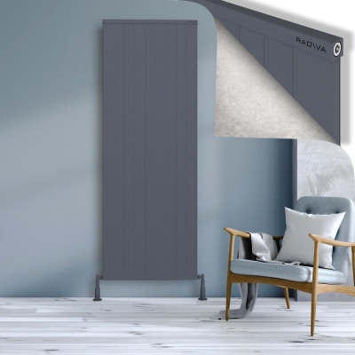 Radiva - RIO Dekoratif Alüminyum Radyatör 2000x904 Antrasit - 400