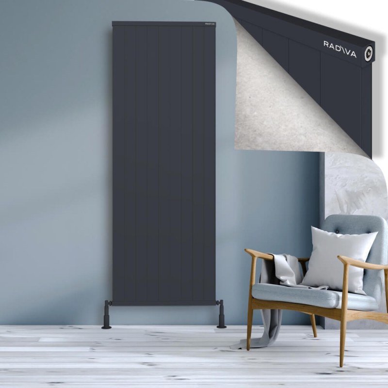 RIO Dekoratif Alüminyum Radyatör 2000x904 Koyu Antrasit - 2RIO20000904B6TS