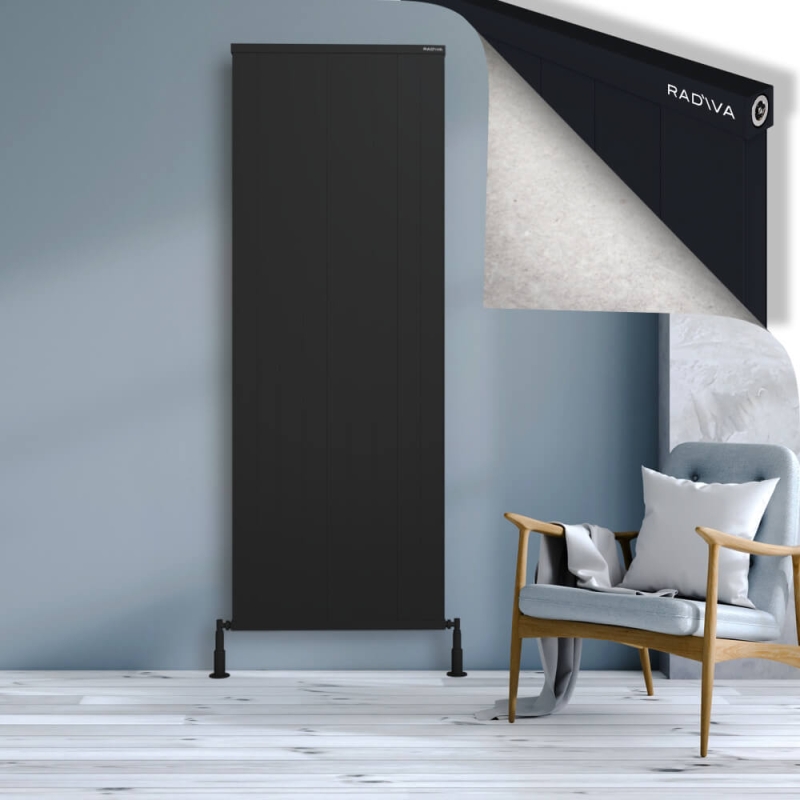 RIO Dekoratif Alüminyum Radyatör 2000x904 Siyah - 2RIO20000904B3TS