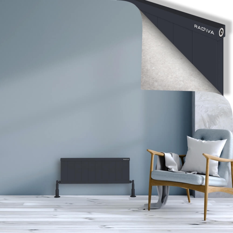 RIO Dekoratif Alüminyum Radyatör 300x1004 Koyu Antrasit - 2RIO03001004B6TS