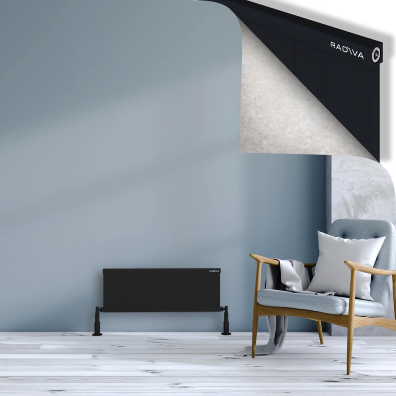 RIO Dekoratif Alüminyum Radyatör 300x1004 Siyah - 2RIO03001004B3TS