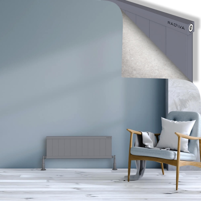 RIO Dekoratif Alüminyum Radyatör 300x1104 Gri - 2RIO03001104BLTS