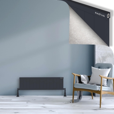 Radiva - RIO Dekoratif Alüminyum Radyatör 300x1304 Koyu Antrasit (1)