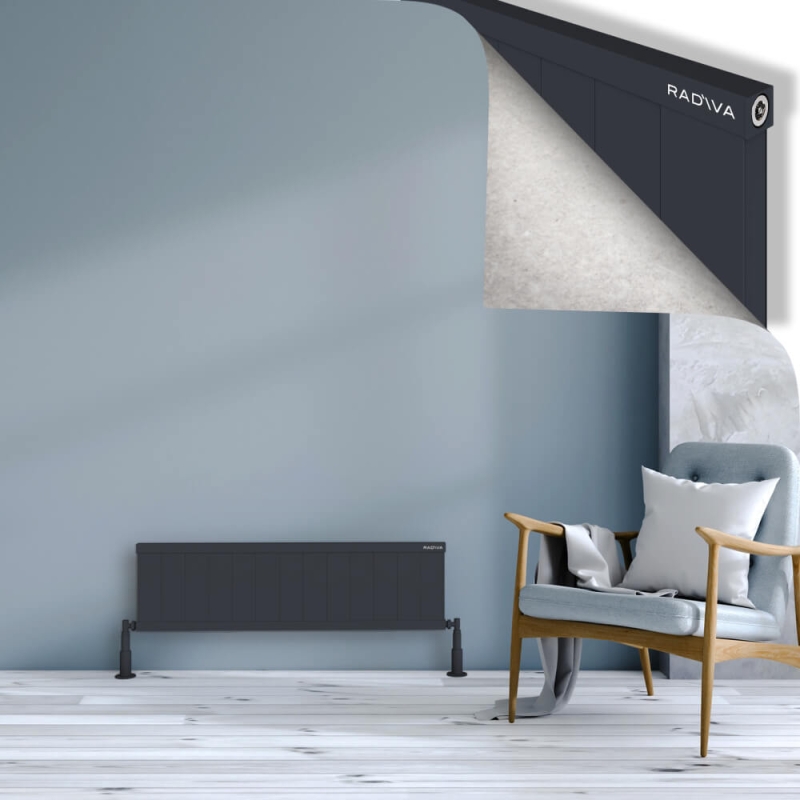 RIO Dekoratif Alüminyum Radyatör 300x1304 Koyu Antrasit - 2RIO03001304B6TS