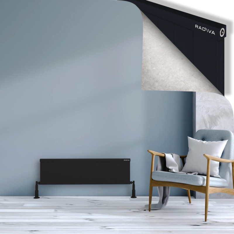 RIO Dekoratif Alüminyum Radyatör 300x1304 Siyah - 2RIO03001304B3TS
