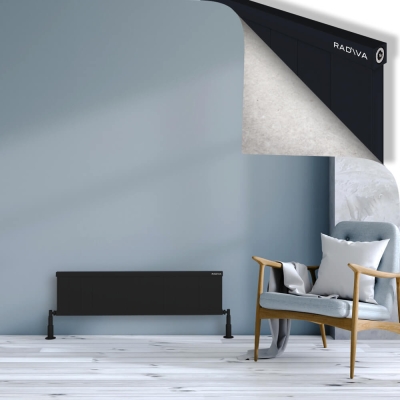 Radiva - RIO Dekoratif Alüminyum Radyatör 300x1404 Siyah (1)