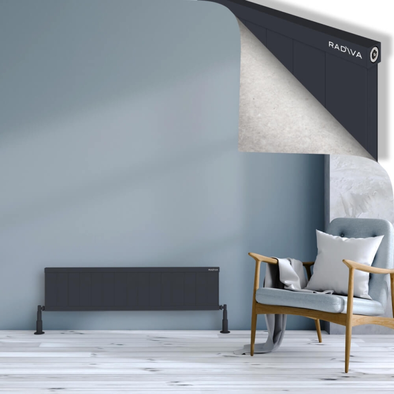 RIO Dekoratif Alüminyum Radyatör 300x1504 Koyu Antrasit - 2RIO03001504B6TS