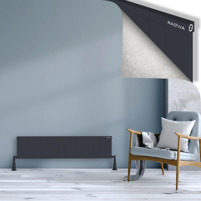 RIO Dekoratif Alüminyum Radyatör 300x1604 Koyu Antrasit - 2RIO03001604B6TS