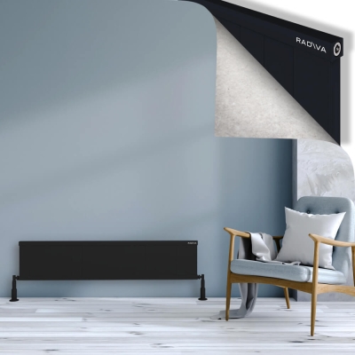 Radiva - RIO Dekoratif Alüminyum Radyatör 300x1704 Siyah (1)