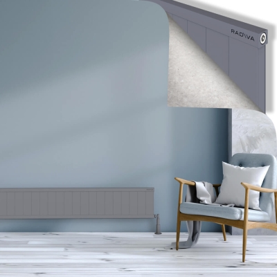 Radiva - RIO Dekoratif Alüminyum Radyatör 300x2204 Gri (1)