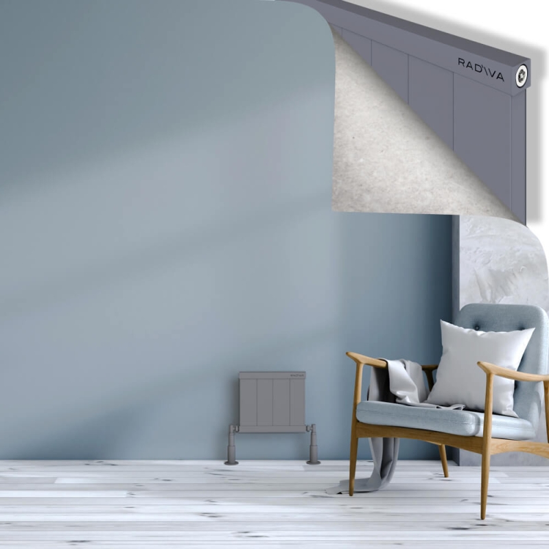 RIO Dekoratif Alüminyum Radyatör 300x404 Gri - 2RIO03000404BLTS