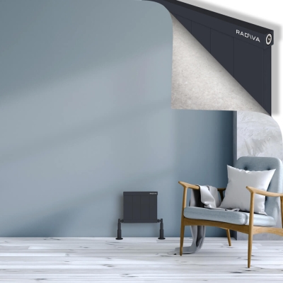 Radiva - RIO Dekoratif Alüminyum Radyatör 300x404 Koyu Antrasit (1)