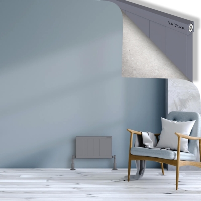 Radiva - RIO Dekoratif Alüminyum Radyatör 300x604 Gri (1)