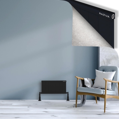 Radiva - RIO Dekoratif Alüminyum Radyatör 300x704 Siyah (1)