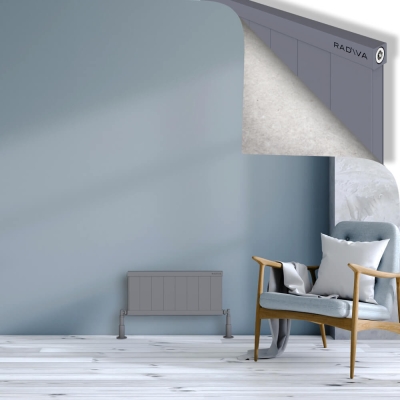 Radiva - RIO Dekoratif Alüminyum Radyatör 300x804 Gri (1)