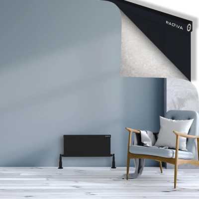 Radiva - RIO Dekoratif Alüminyum Radyatör 300x804 Siyah (1)