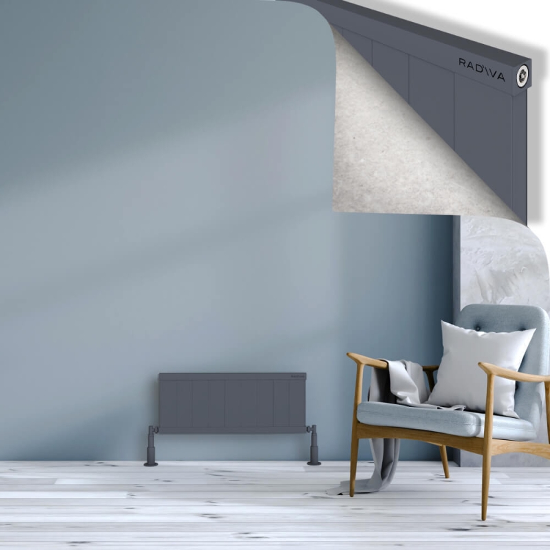 RIO Dekoratif Alüminyum Radyatör 300x904 Antrasit - 2RIO03000904B2TS