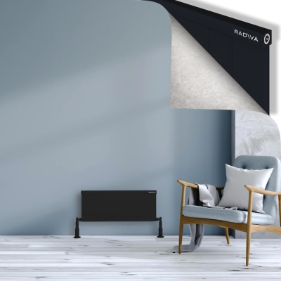 Radiva - RIO Dekoratif Alüminyum Radyatör 300x904 Siyah