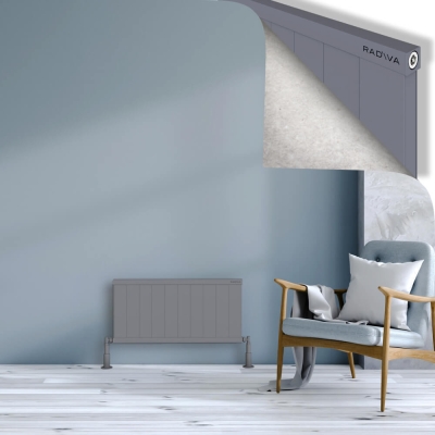 Radiva - RIO Dekoratif Alüminyum Radyatör 400x1004 Gri (1)