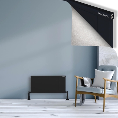 Radiva - RIO Dekoratif Alüminyum Radyatör 400x1004 Siyah (1)