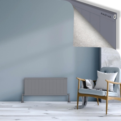 Radiva - RIO Dekoratif Alüminyum Radyatör 400x1204 Gri (1)