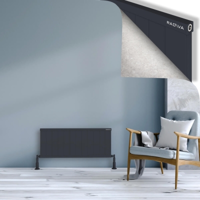 Radiva - RIO Dekoratif Alüminyum Radyatör 400x1204 Koyu Antrasit (1)