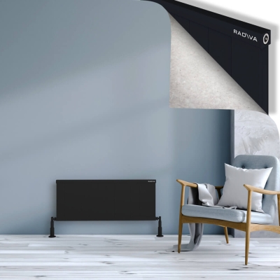 Radiva - RIO Dekoratif Alüminyum Radyatör 400x1204 Siyah (1)
