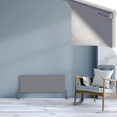 Radiva - RIO Dekoratif Alüminyum Radyatör 400x1304 Gri (1)