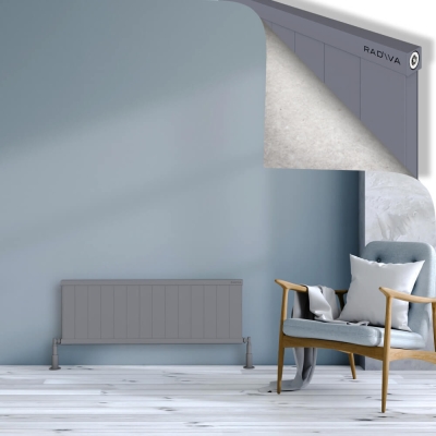 Radiva - RIO Dekoratif Alüminyum Radyatör 400x1404 Gri - 400