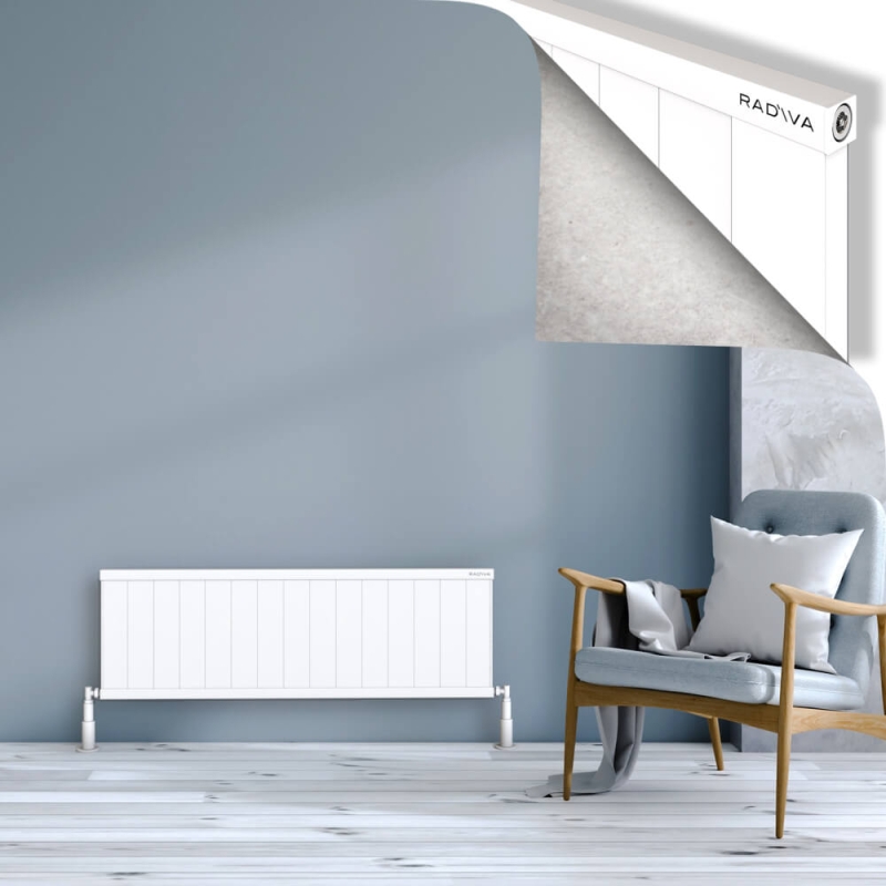 RIO Dekoratif Alüminyum Radyatör 400x1504 Beyaz - 2RIO04001504B1TS