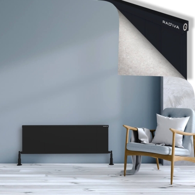 Radiva - RIO Dekoratif Alüminyum Radyatör 400x1504 Siyah