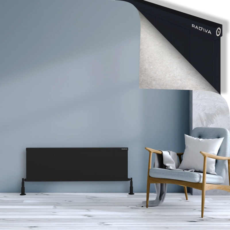 RIO Dekoratif Alüminyum Radyatör 400x1504 Siyah - 2RIO04001504B3TS