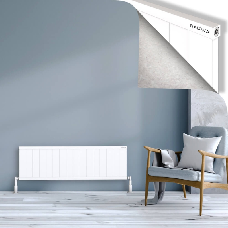 RIO Dekoratif Alüminyum Radyatör 400x1604 Beyaz - 2RIO04001604B1TS