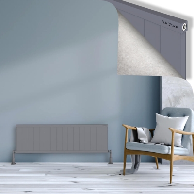 Radiva - RIO Dekoratif Alüminyum Radyatör 400x1604 Gri (1)