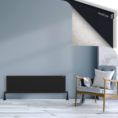 Radiva - RIO Dekoratif Alüminyum Radyatör 400x1704 Siyah