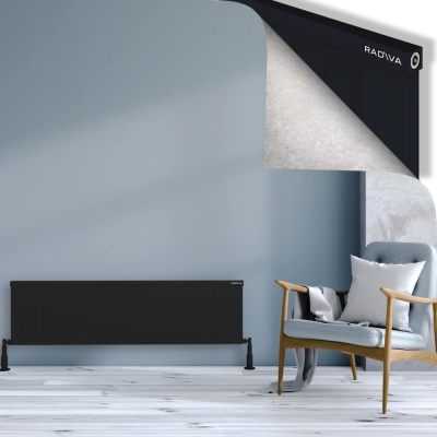 Radiva - RIO Dekoratif Alüminyum Radyatör 400x1804 Siyah