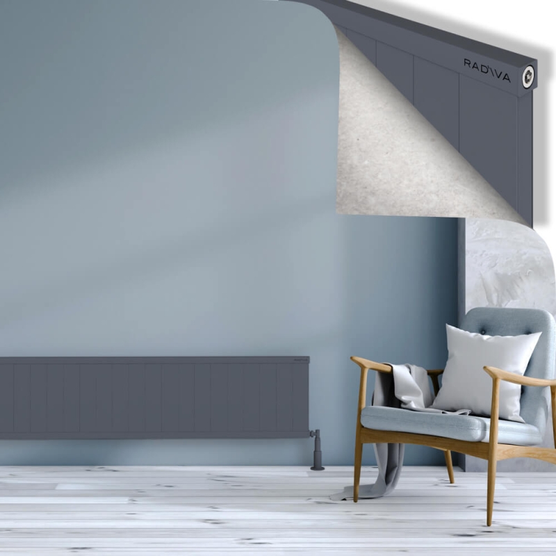 RIO Dekoratif Alüminyum Radyatör 400x1904 Antrasit - 2RIO04001904B2TS