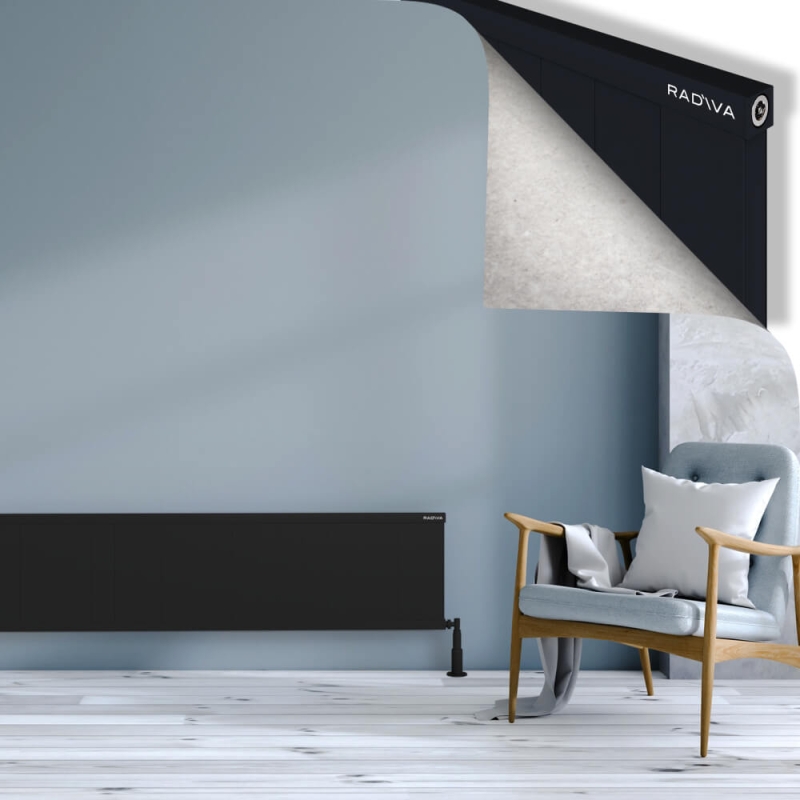 RIO Dekoratif Alüminyum Radyatör 400x2304 Siyah - 2RIO04002304B3TS