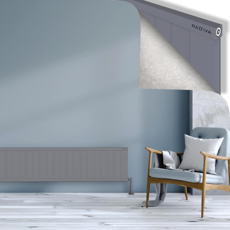 RIO Dekoratif Alüminyum Radyatör 400x2404 Gri - 2RIO04002404BLTS