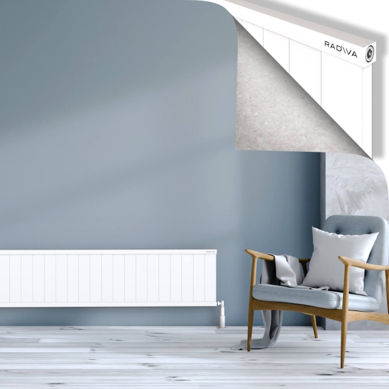 RIO Dekoratif Alüminyum Radyatör 400x2704 Beyaz - 2RIO04002704B1TS