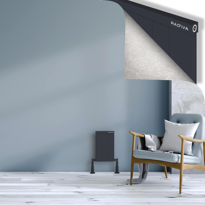 RIO Dekoratif Alüminyum Radyatör 400x304 Koyu Antrasit - 2RIO04000304B6TS