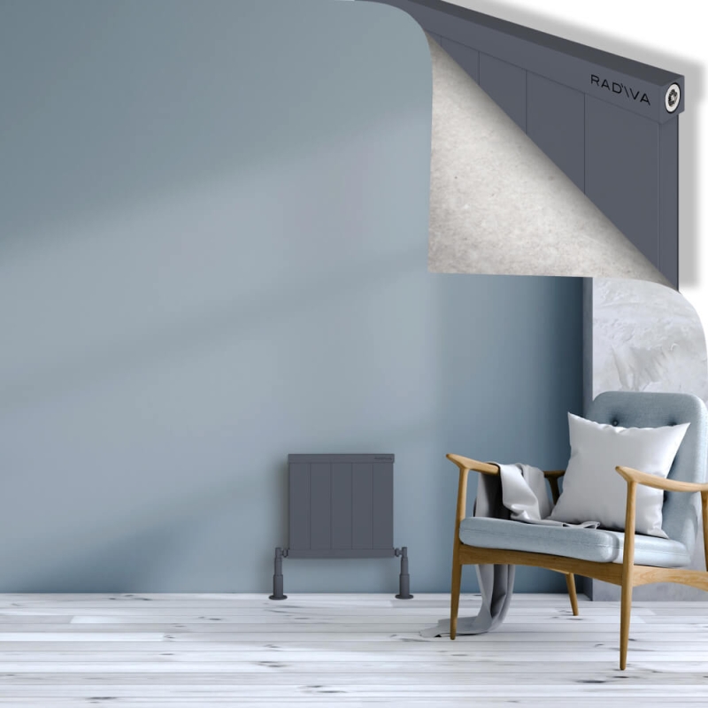 RIO Dekoratif Alüminyum Radyatör 400x504 Antrasit - 2RIO04000504B2TS